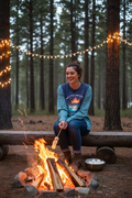 Dumpster Fire Campfire Tee - Model Shot