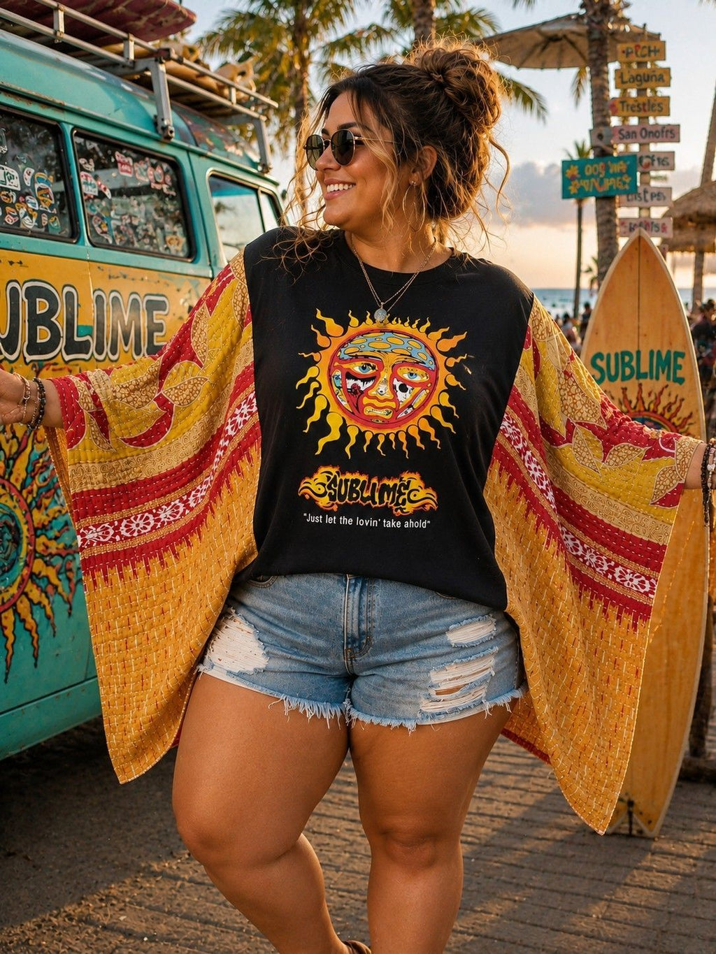 #169 Sublime Kantha Upcycled Poncho | One Size Fits Most