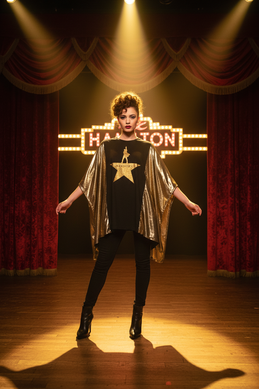 Hamilton Poncho Tee - Model Shot