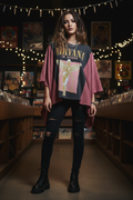 Nirvana Poncho Tee - Model Shot