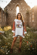 Rolling Stones Jesus Tee Kimono - Model Shot